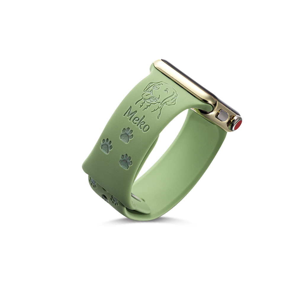 Personalized dog breed pet avatar apple watch band sale