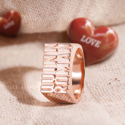 Personalized Ring with 2 Names