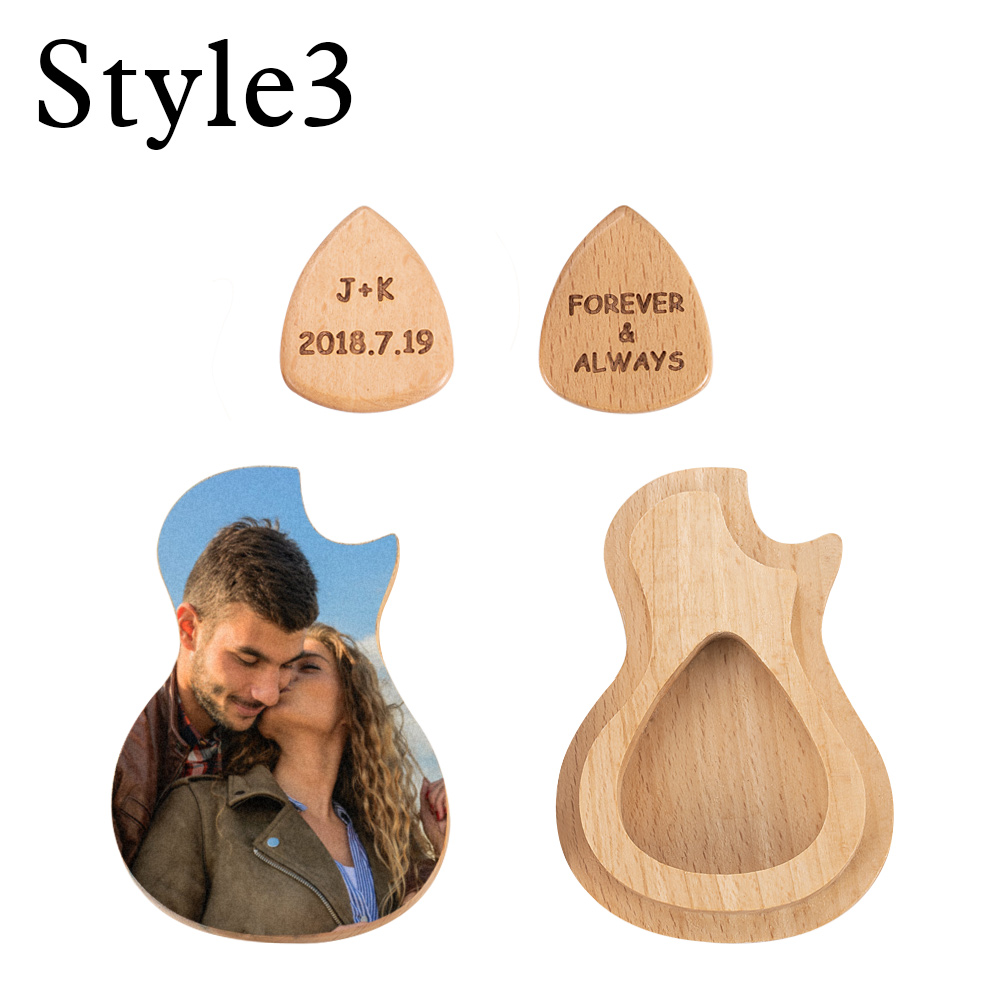 Personalized Photo/Engraving Guitar Picks With Case