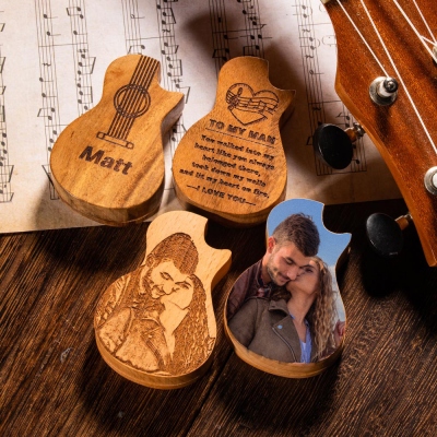 Personalized Photo/Engraving Guitar Picks With Case