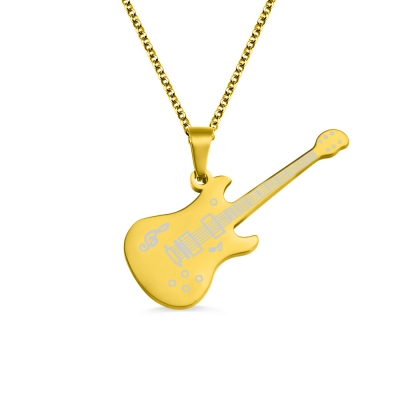 Personalized Guitar Necklace Gifts for Guitar Enthusiast