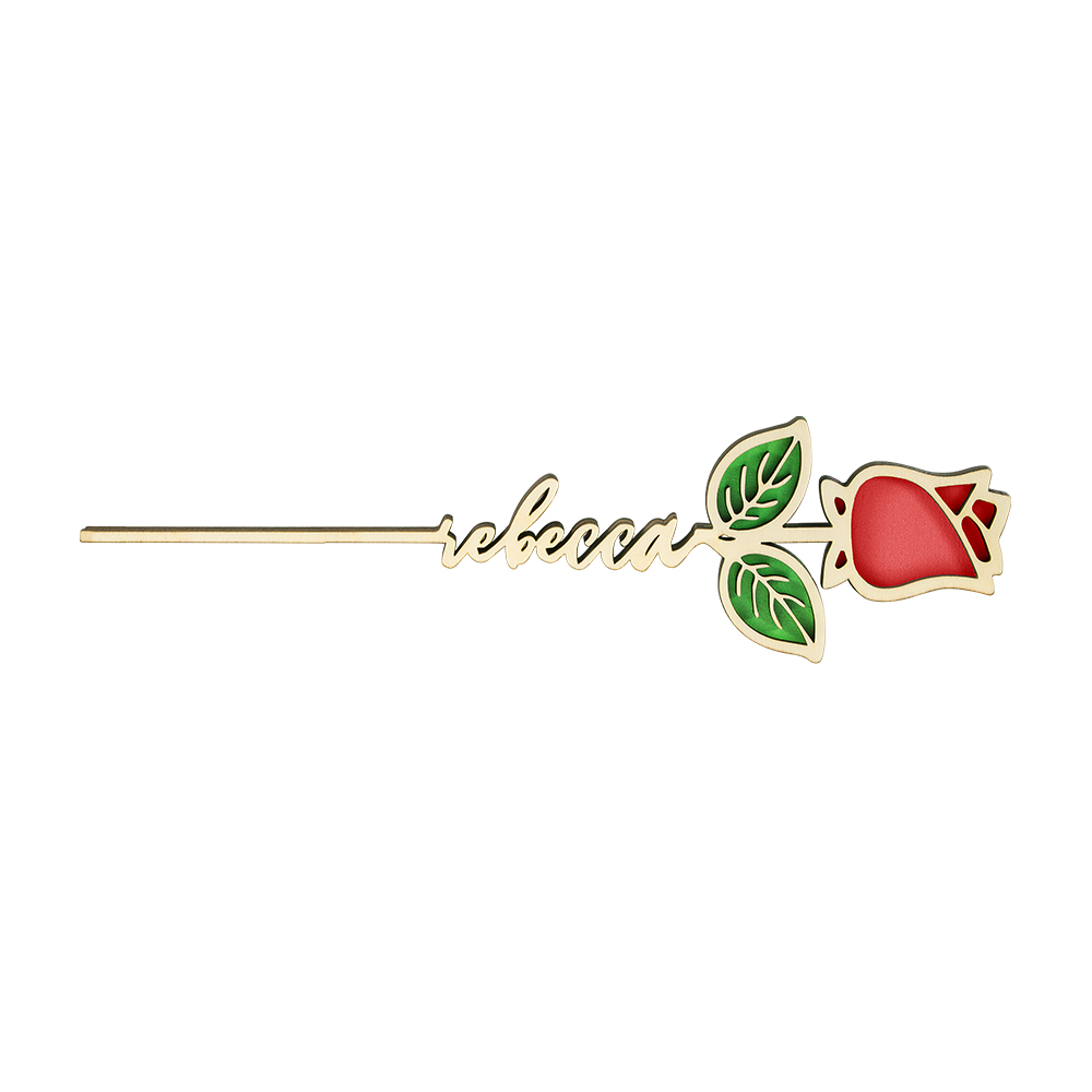 Personalized Name Rose Valentines Day Gift for Her