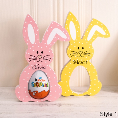 Personalized Easter Bunny Egg Holder Easter Decoration