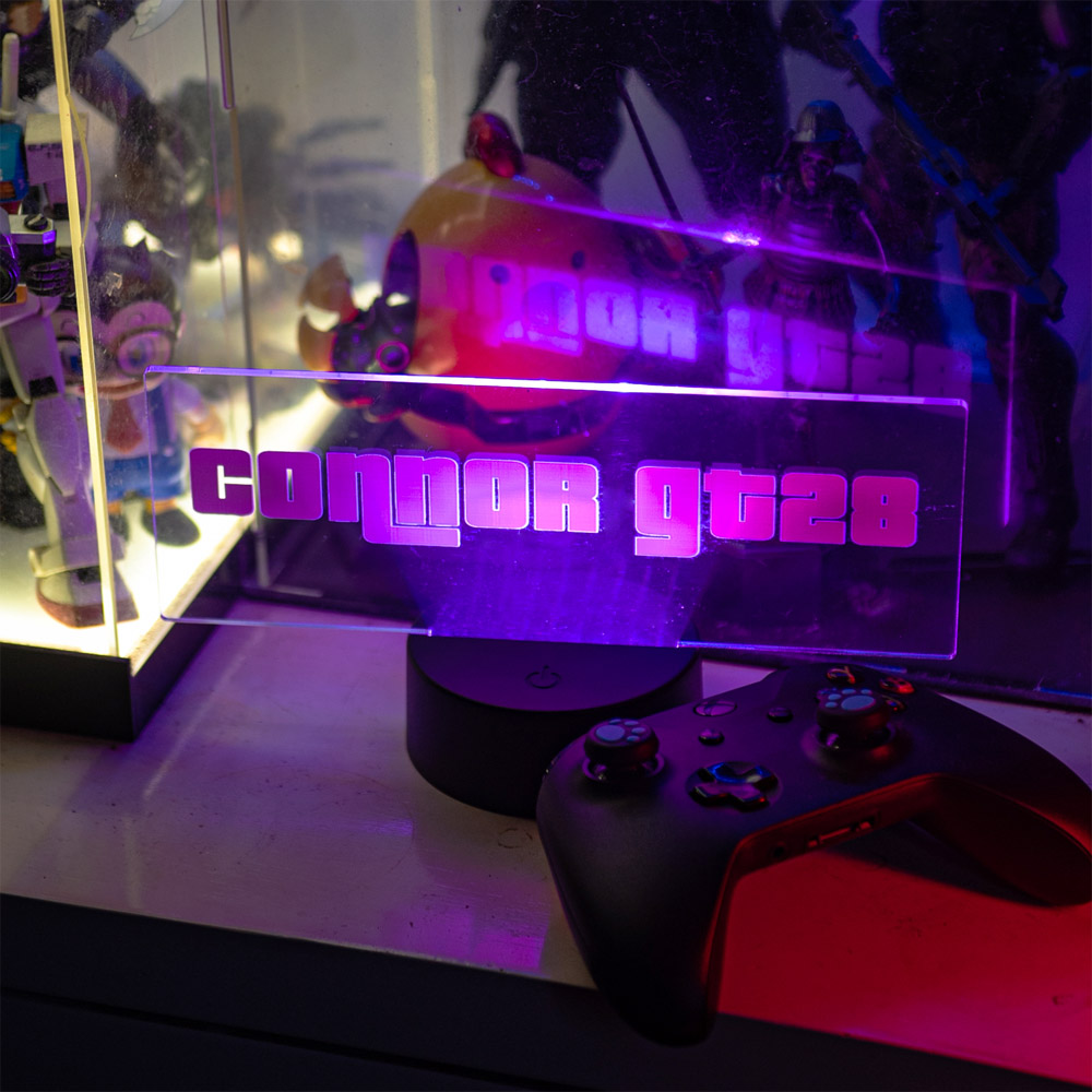 Personalized Gamer Name Sign LED Lamp