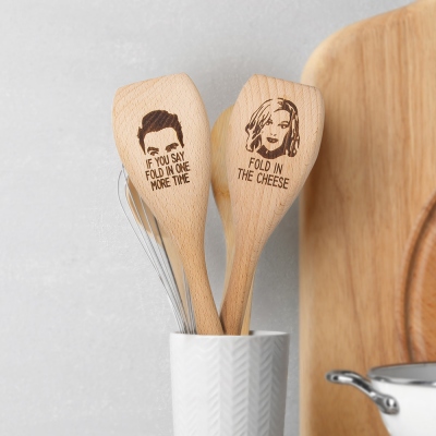 Fold in the Cheese Wooden Spoons Schitt's Creek Gift