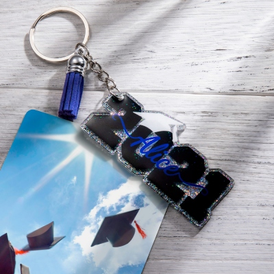 Personalized Tassel Keychain Graduation Gift 2021
