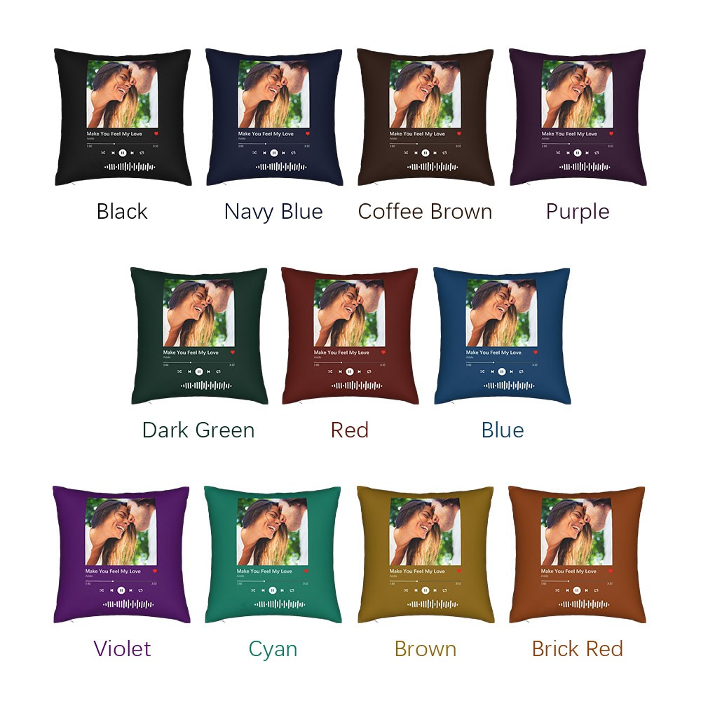 Custom Spotify Photo Music Player Pillowcase & Pillow