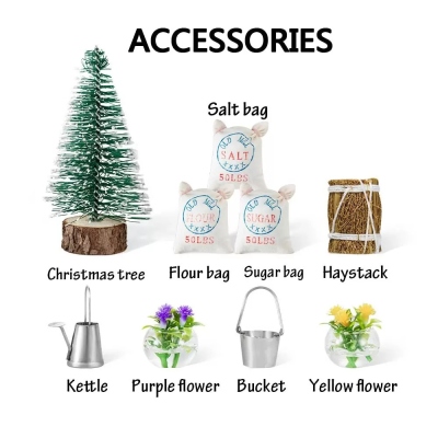 Vintage Farm Truck Decor with Christmas Tree Farmhouse Trucks