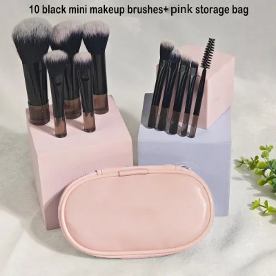 Personalized Makeup Brush Bag with Birth Flower - Travel Makeup Brushes,Portable Makeup Bag,Cosmetic Brushes Bag,Bachelorette Party,Wedding Gift,Party Favors