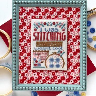 Hands on Design Cross Stitch ~ I WAS STITCHING Cross Stitch Pattern ~ Counted Cross Stitch ~ Anabella's
