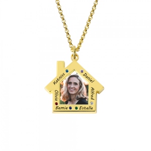 Personalized Photo Family Necklace for Mother