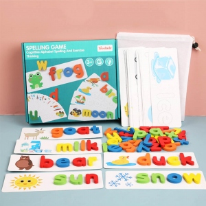 Early Years Wooden Spelling Game Set for Children Education