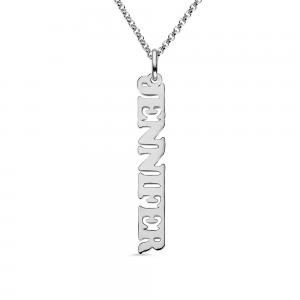 Customized Vertical Name Necklace