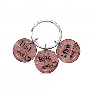 Personalized Penny Keychain for Family