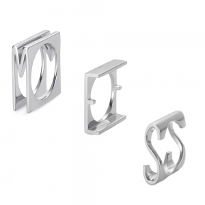Monogram Alphabet Signet Initial Ring Silver