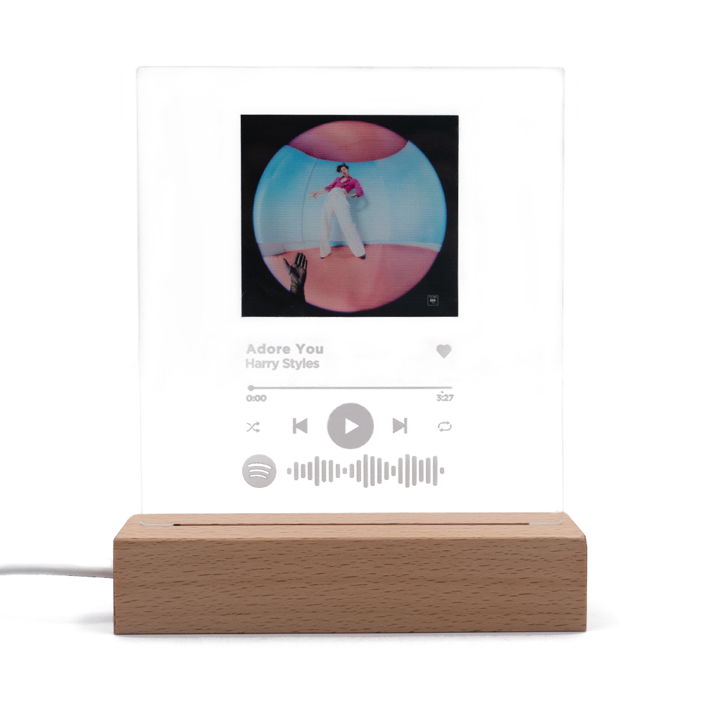  Scannable Spotify Code Acrylic Music Plaque with Night Light