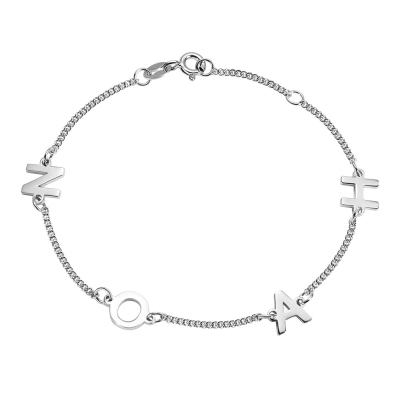 Personalized Sterling Silver Initial/Name Bracelet