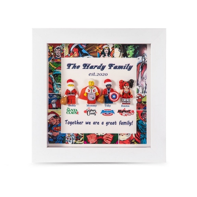 Customized Christmas Superhero Frame