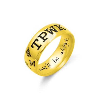 Customized Engraving Harry Styles TPWK Ring In Sterling Silver