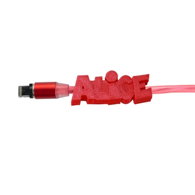 Câble USB Flash personnalisé avec nom imprimé en 3D