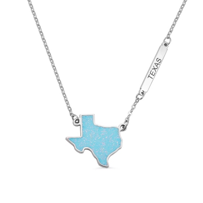 Personalized U.S. State Necklace