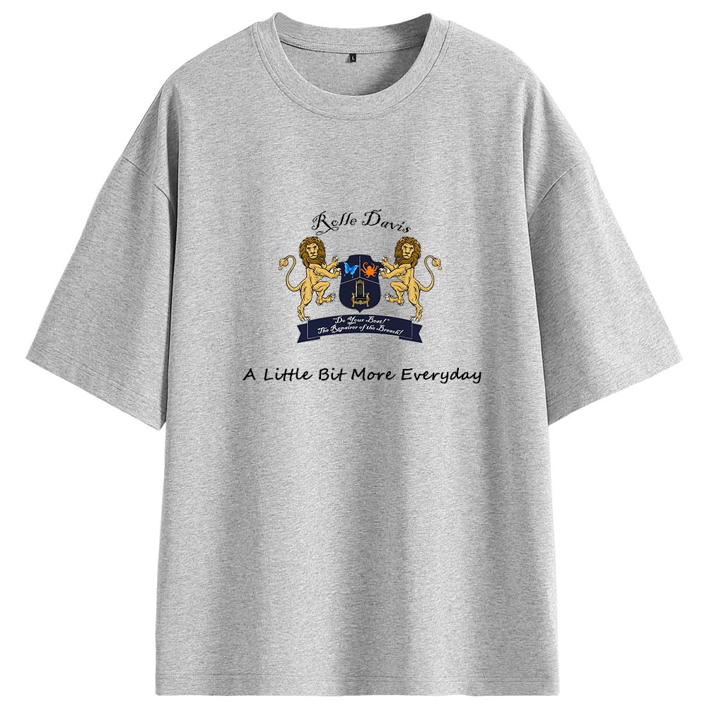 T-shirt personnalisé avec chevalière ou image de famille brodée