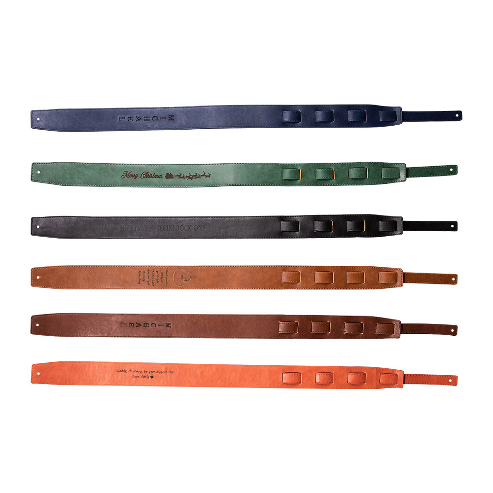 Personalized Leather Guitar Strap Gift for Guitar Players