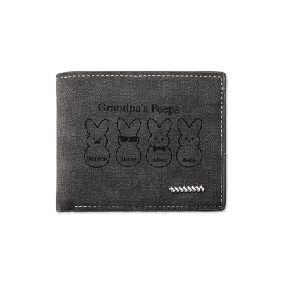 Personalized Men Easter Bunny Wallet