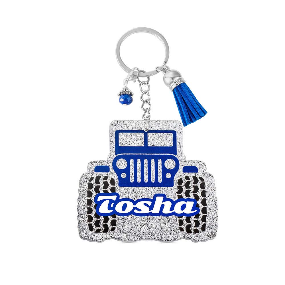 Personalized Jeep Key Chain Off Road Vehicle Keychain