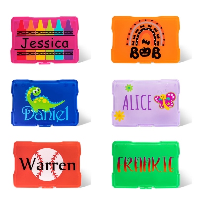 Personalized Crayon Storage for Kids