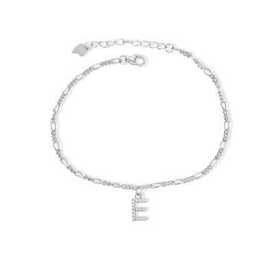 Personalized Sparkling Anklet with Initials