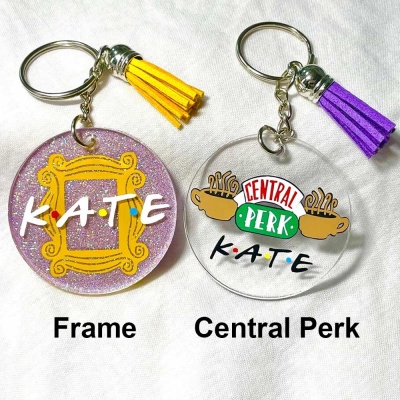 Personalized Friends Inspired Keychain