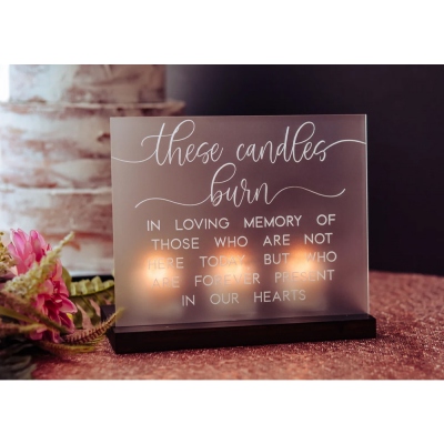 Custom In Loving Memory Wedding Sign