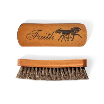 Personalized Horsehair Brush and Horsehair Comb Laser Engraved