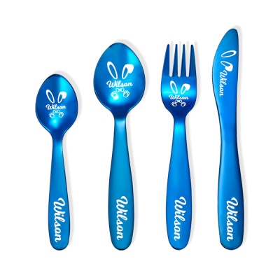 Personalized Children's Easter Cutlery Set