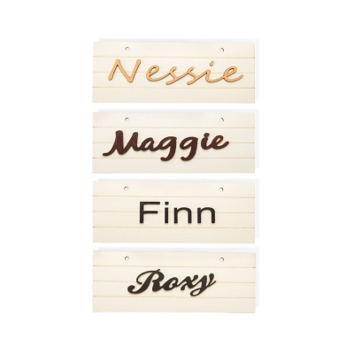 Personalized Name Wooden Pet Crate Sign