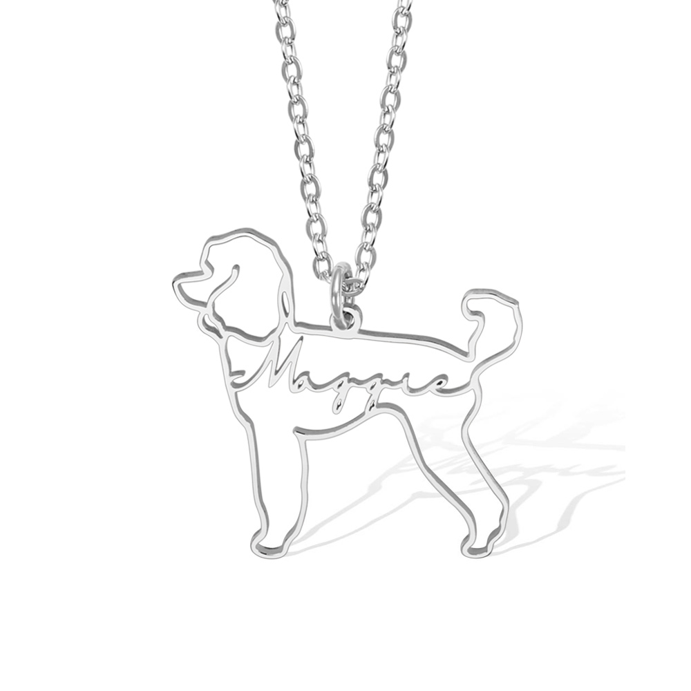 Rhodesian Ridgeback Dog Necklace Rose Gold or Gold Personalized Dog Necklace Personalized Gift