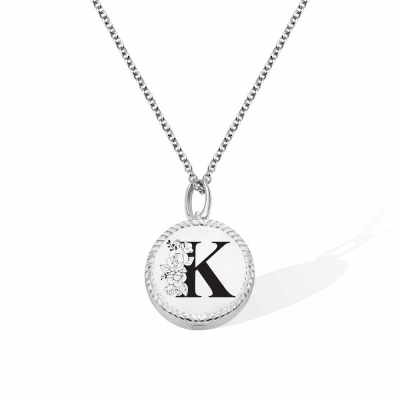 Personalized Initial Photo Locket Necklace Sterling Silver Memorial Photo Locket Necklace Gift for Woman/Mom/Her/Lover
