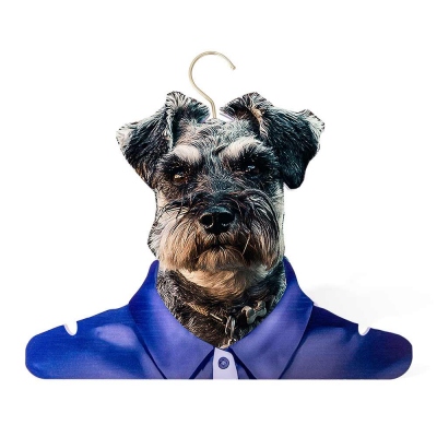 Custom Pet Portrait Hanger, PVC Hanger, Pet Memorial Gift, Gift for Pet Lover/Dog Mom/Dog Dad