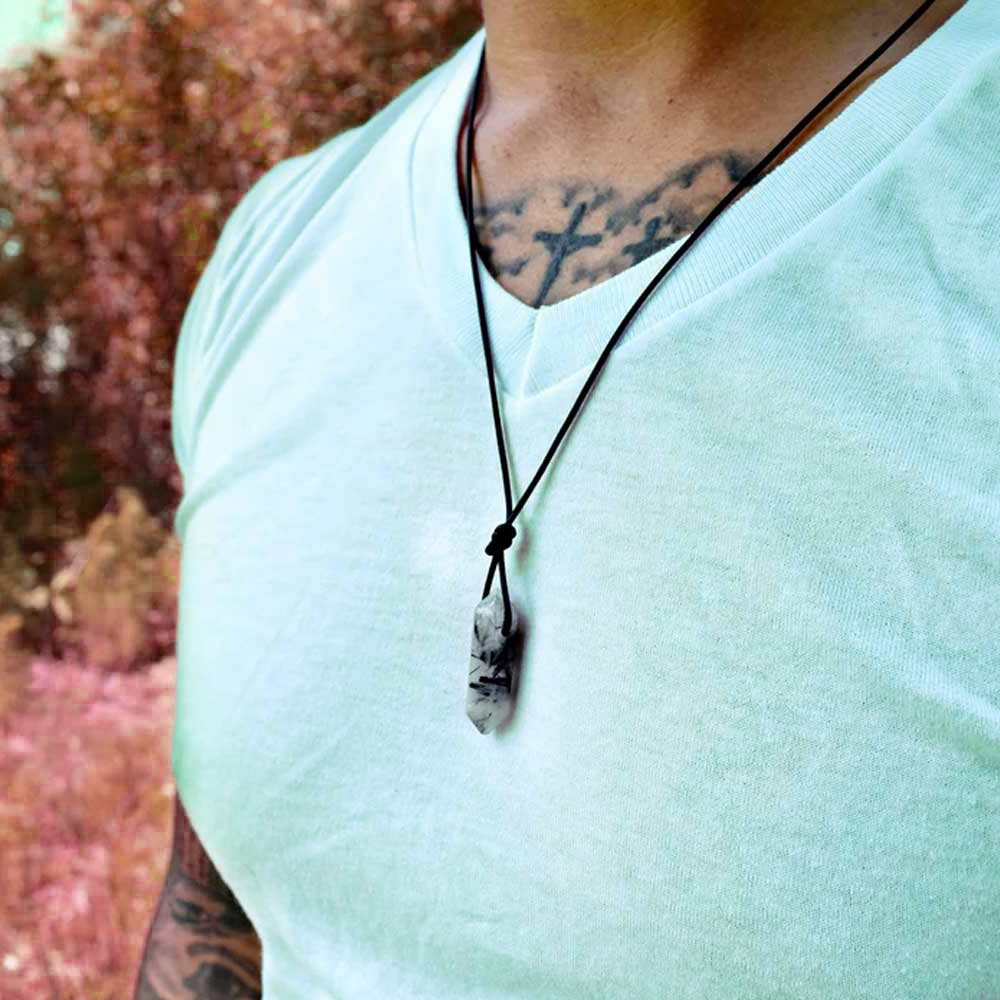 Buy Men's Power Crystal Quartz Necklace // Stainless Steel Crystal Nugget  Necklace // Mens Jewelry, Yoga , Buddhist Jewelry Online in India - Etsy