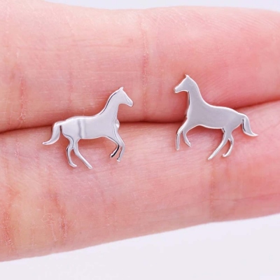 Little Galloping Horse Stud Earrings