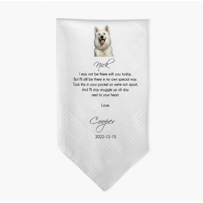 De votre mouchoir de mariage de chien, mouchoirs de mariage personnalisés avec des photos d'animaux de compagnie, cadeaux pour la mariée, cadeau pour le marié de chien