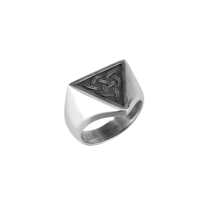 Unisex Celtic Trinity Knot Ring Celtic Triquetra Ring, Irish Celtic Knot Ring, Silver/Brass Ring Jewelry Gift for Women Men