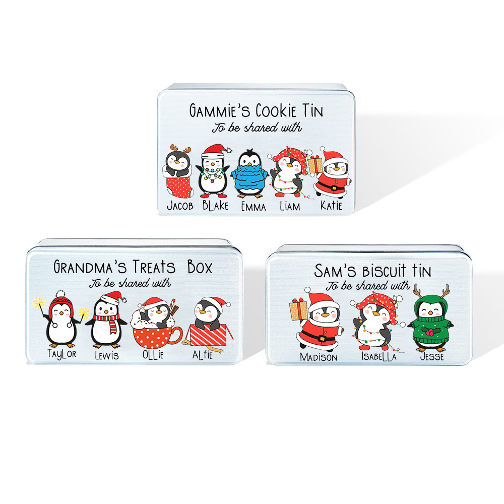 Boîte à Bonbons De Noël En Métal Avec Couvercle Transparent - Forme Bonhomme De Neige - 14x7x7 Cm - Déco Et Rangement Fête (Vert)