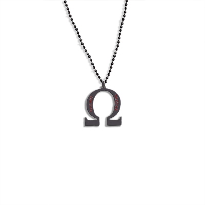 Custom Omega Pendant Necklace, Greek Omega Viking Alphabet Necklace, God of War Inspired Omega Symbol, Gamer Gift, Gift for Game Lover/Boyfriend/Men