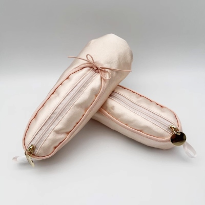 Custom Ballet Shoe Modeling Pencil Case, Cosmetic Bag, Lipstick Eyebrow Pencil Eyeliner Storage Bag, for Dancers and Dance Lovers