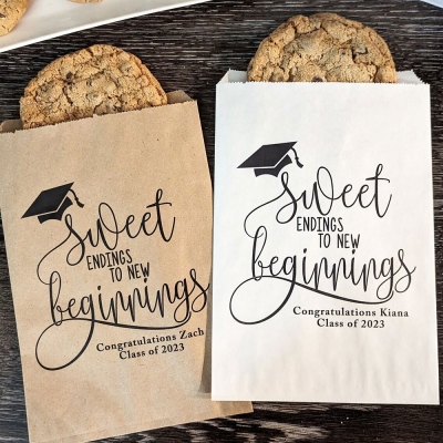 (Set of 20pcs)Custom Graduation Favor Bags, Class of 2023, Cookie Bags, Graduation Party Decor, High School Graduation, College Graduation