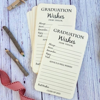 (Set of 15pcs)Graduation Wishes Cards, Advice Cards for Graduation Party, Graduation Party Decorations, Graduation Gift, Graduation Advice