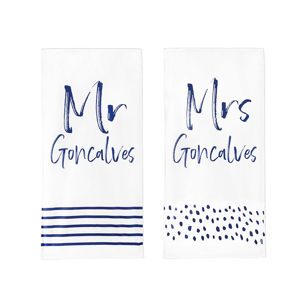 thumbnail image 2 of Personalized Bride Beach Towel - Custom Name Mrs Towel For Bachelorette & Honeymoon 2 of 11