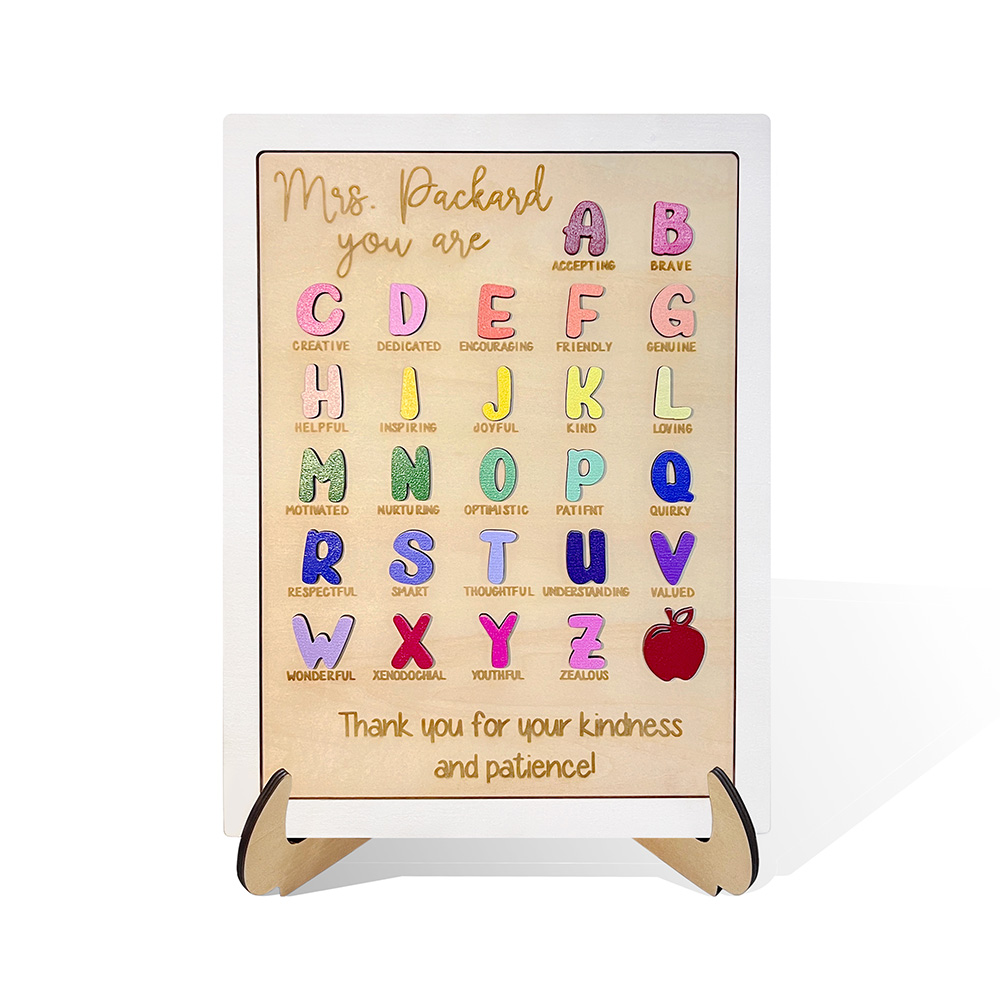 Personalized Alphabet Classroom Signs, Alphabet Ornament, Classroom ...